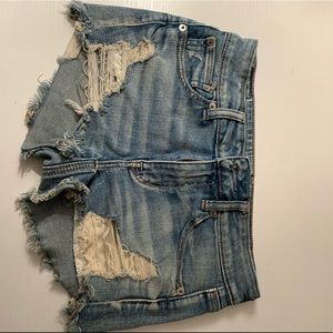 American Eagle Raw Hem Shorties